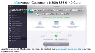 Mackeeper Customer  1(800) 886 0140 Care