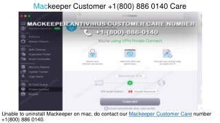 Mackeeper Customer Service  1(800) 886 0140