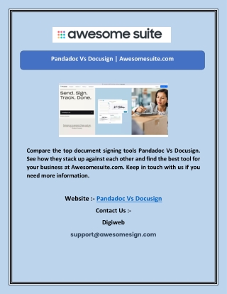Pandadoc Vs Docusign | Awesomesuite.com