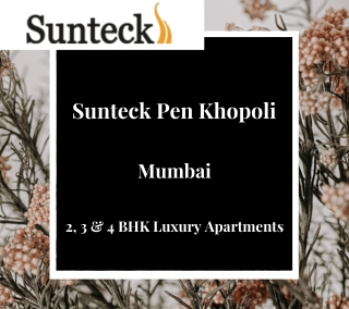 Sunteck Pen-Khopoli Mumbai | E-Brochure