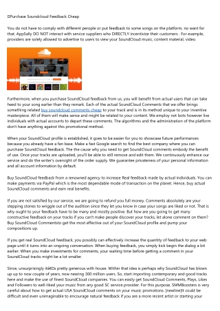 9 Signs You Sell buy soundcloud comments cheap for a Living
