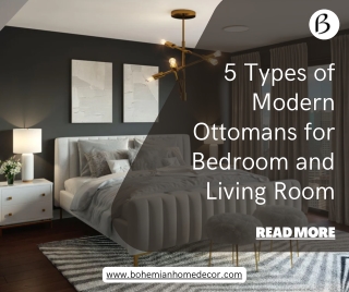 5 Types of Modern Ottomans for Bedroom and Living Room