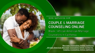 How To Fix Issues In African American Couples Via Black Marriage Counseling Online California - I Got U