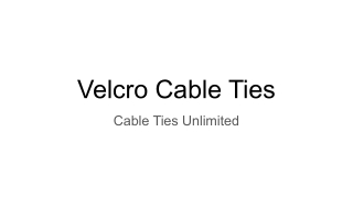 Velcro Cable Ties