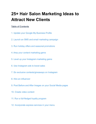 25  Hair Salon Marketing Ideas to Attract New Clients