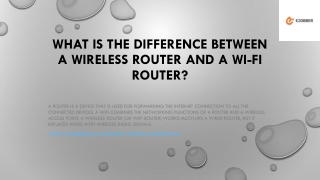 What is the Difference between a Wireless Router and a Wi-Fi Router?