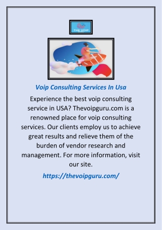 Voip Consulting Services in Usa | Thevoipguru.com