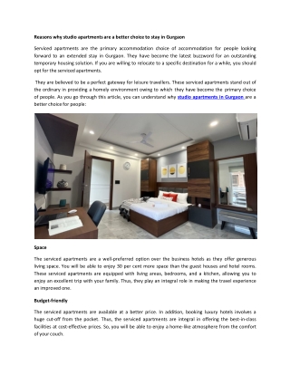 Short Term Rentals in Gurgaon