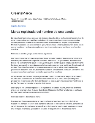 CrearteMarca