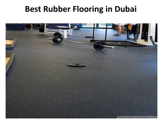 Best Rubber Flooring -flooringshopdubai