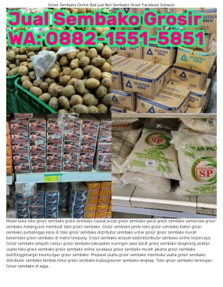 Ô882·1551·5851 (WA) Grosir Sembako Online Bandung Jual Sembako Online