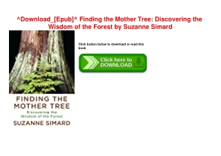 ^Download_[Epub]^ Finding the Mother Tree Discovering the Wisdom of the Forest