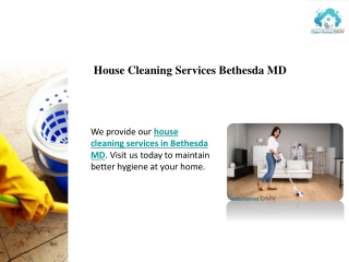 House Cleaning Services Bethesda MD