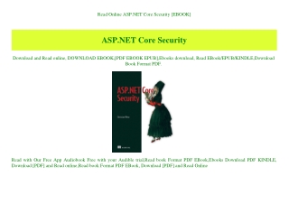 Read Online ASP.NET Core Security [EBOOK]