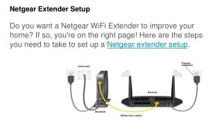 Netgear Extender Setup