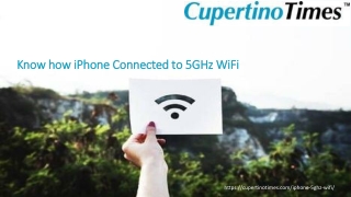 Know how iPhone Connected to 5GHz WiFi.