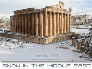 Snow in the Middle East - January 2013