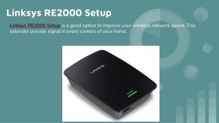 Linksys RE2000 Setup