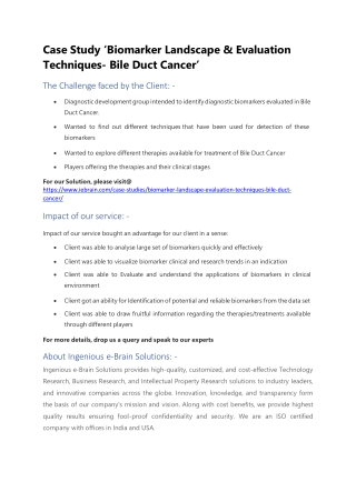 Biomarker Clinical Trends