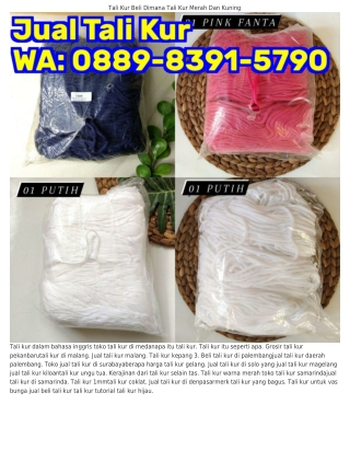 ౦889•8౩9l•579౦ (WA) Tali Kur Biru Muda Ukuran Tali Kur Untuk Membuat Gelang