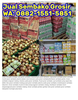 Ô882-1551-5851 (WA) Grosir Sembako Kudus Harga Grosir Sembako Bandung