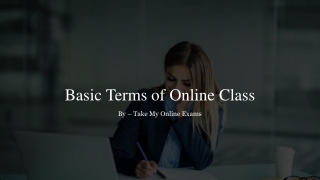 Basic Terms of Online Class