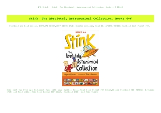 #^R.E.A.D.^ Stink The Absolutely Astronomical Collection  Books 4-6 EBOOK