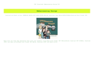 PDF [Download] Embarrassing George ZIP