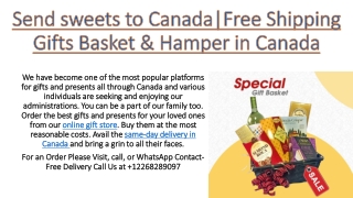 Diwali gifts delivery in Canada | Sweets in Canada | Gift Delivery Canada | Free
