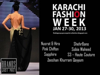 Karachi Fashion Week 2013