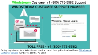 Windstream Customer Support  1(800) 775-5582