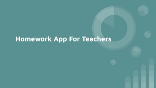 Homework App For Teachers