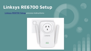 Linksys RE6700 Setup