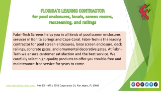 Ornamental Fence Cape Coral |  Fabri-Tech Screens