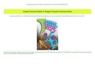 [BOOK] Dragon Puncher Book 3 Dragon Puncher Punches Back [EBOOK PDF]