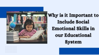 Why is it Important to Include Social Emotional Skills in our Educational System