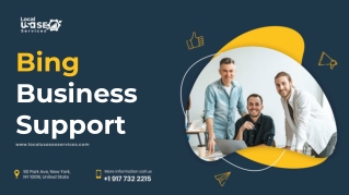 Bing Business Support - SEO Services