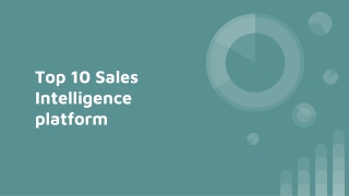 Top 10 Sales Intelligence platform