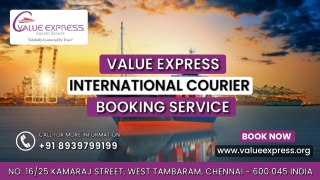 Value Express Leading Overseas Parcel Service in Chennai