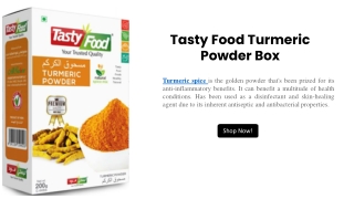 Turmeric spice tasty food