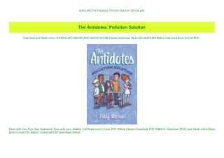 textbook$ The Antidotes Pollution Solution (Ebook pdf)