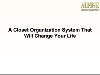 A Closet Organization System That Will Change Your Life
