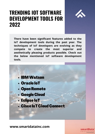 Trending IoT Software Development Tools for 2022