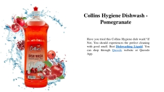 collins dish wash liquid