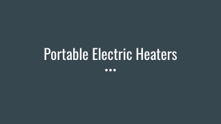 Portable Electric Heaters