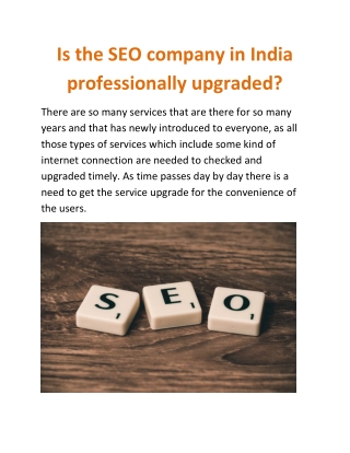 Is the SEO company in India is professionally upgraded (1)