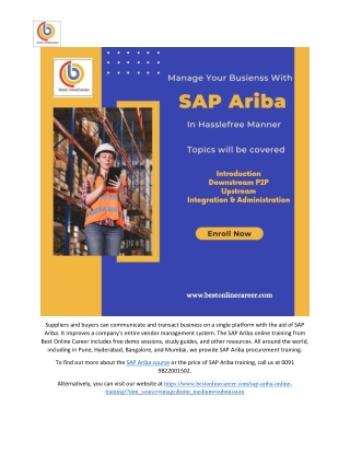 sap ariba online training