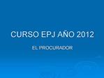 CURSO EPJ A O 2012