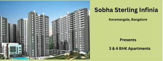 Sobha Sterling Infinia HSR Layout Bangalore  - E-Brochure