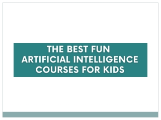 The Best Fun Artificial Intelligence Courses for Kids - RoboGenius